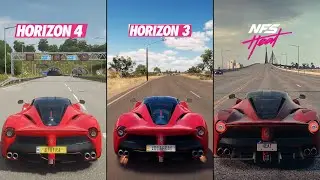 Forza Horizon 4 Vs Horizon 3 Vs NFSH: Top Speed Comparison Ferrari Laferrari