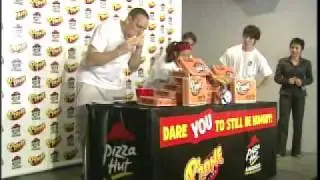 Pizza Hut P'Zone Eating Challenge