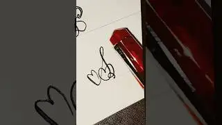 heart shape alphabet #ytshorts #trending #calligraphy #handlettering #satisfying #viral