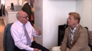 Rudolf Popradi, Besoke Tailor, visits  Richard Anderson at Savile row