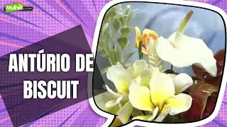 Aprenda como fazer Antúrio Branco de biscuit | @ProgramaMulherPontoCom