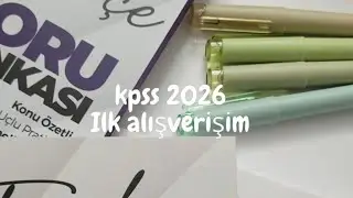 Kpss 2026 alısverişim | benimle sınava hazırlanın 
