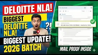 Deloitte NLA Resume Shortlist OUT | Deloitte NLA 2026 Batch Hiring Update & Mail Proof |Ace the Code