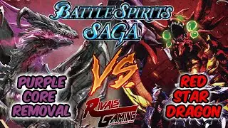 Red Star Dragons VS Purple Core Removal Battle Spirits Saga Gameplay