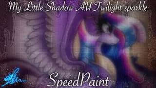 🪻My little shadow AU🪻✨twilight, sparkle✨ / 🖌️SpeedPaint🎨/ Unknown Brain and Jex