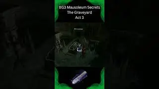 BG3 Hints and Tips  #BaldursGate3 BG3 Mausoleum Secrets The Graveyard Act 3