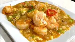 Spicy shrimp in lobster sauce