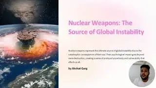Nuclear weapons the source of global instability