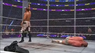 AEW Revolution 2025 - Will Ospreay Attacks Kyle Fletcher With A Barbed Wire Baseball Bat