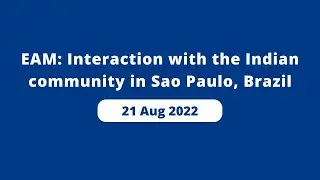 EAM: Interaction with the Indian community in Sao Paulo, Brazil
