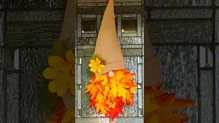 Fall Gnome Wreath 🍁 #easycrafts #fallcrafts
