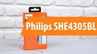Распаковка Philips SHE4305BL / Unboxing Philips SHE4305BL