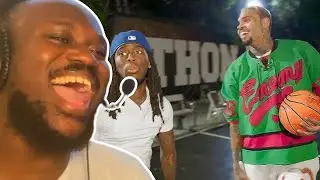 Kai Cenat & Chris Brown Go Head-to-Head in an Intense Basketball Match 🏀 | Reaction