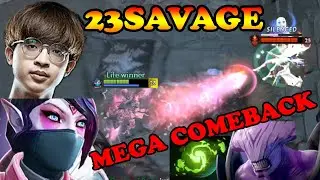 23SAVAGE TA HARD GAME MEGA COMEBACK VS REFRESHER FACELESS VOID | DOTA2ORBS