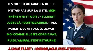 Effacé de la cérémonie de mon frère, jusqu'au salut du général : « Amiral Ellery » !