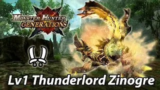 MHGen Lv1 Thunderlord Zinogre solo (Striker Dual Blades) - 4'26