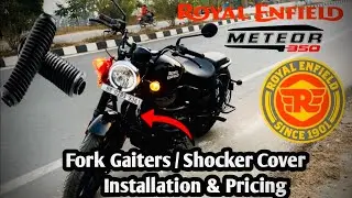 Royal Enfield Meteor 350 Fork Gaiters/Shocker cover | full details installation & pricing &hellip;