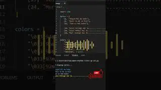 This Python Code Syncs With Music 🎶💔| Coding Feels#python#shorts#coding#programming