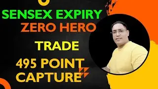SENSEX ZERO HERO TRADE | 495 Point Capture | Trading TIK | #tradingtik #trading #zerohero | follow24