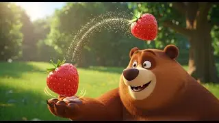 The Bear Who Juggled Strawberries | Fun Counting and Food Nursery Rhyme
