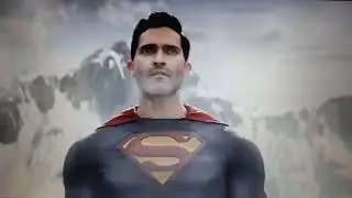 Superman saves a Russian village from a avalanche 