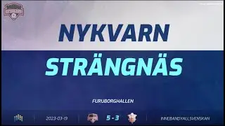 HIGHLIGHTS - Playoff 1, Match 1 - Nykvarn vs. Str&auml;ngn&auml;s - 19 mars.