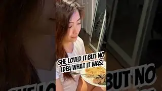 Did NOT expect this Filipino dish reaction! 😆 Wife Taste Test 🇵🇭 #Shorts