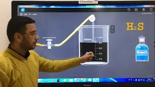 كيمياء الثالث متوسط - الكشف عن كبريتيد الهيدروجين - المختبر الافتراضي - محمود علي النجم  07735353532