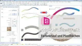 ALLPLAN Add-On Liniengrafik - Liniengrafik mit Farbverlauf und Pixelfl&auml;chen