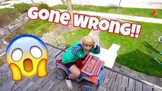 I JUMPED A TOY CAR OFF MY ROOF!! 😱