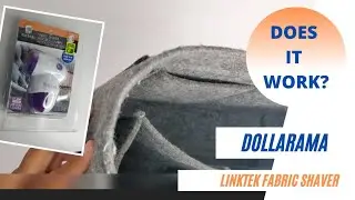 Dollarama Lintek fabric shaver demo and review.