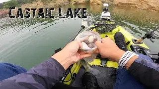 Frog and Swimbait Fishing - Castaic Upper Lake Kayak Bass Fishing