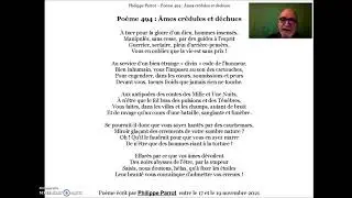 Philippe Parrot : Po&egrave;me contemporain lu 494 : &Acirc;mes cr&eacute;dules et d&eacute;chues