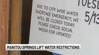 Manitou Springs lifts all water restrictions for residents, businesses