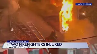 2 firefighters injured during house fire in Southwest DC