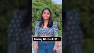 coding fit check paathutingala, subscribe us to learn coding ✨ #fitcheck #tamil #coding