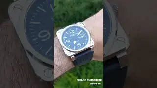#shorts  Bell and Ross 0392 on tiny wrist #watch  #bellandross #luxurywatch  #montres