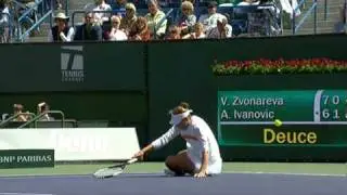 Zvonareva - Ivanovic (Indian Wells-09) - The windy final :)