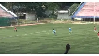 Bdfa Bangalore football league Shanky Singh of Dream United Football Club scores