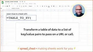Convert a Google Sheets range into URL key & value parameters with TABLE_TO_KV