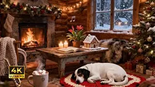 Christmas Jazz Music 🎄 Warm Fireplace Ambience for a Calm Winter Evening