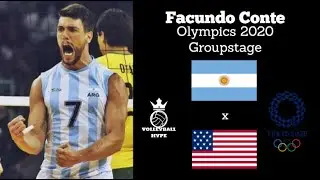 Facundo Conte - Olympic Games Tokyo 2020 - Argentina vs USA - Group Stage - Men's Volleyball