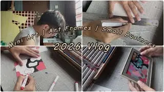 First Mini Art Vlog on 2026🎨 | Creating Own Art Business🎥 | Art Journey🌇 | January Art Vlog❤️ 