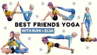 Best Friends Yoga | Fun Poses for Two | Kids Partner Yoga Flow | Frozen & KPop Demon Hunters