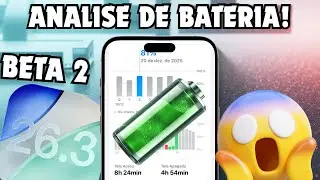  SAIU! AN&Aacute;LISE COMPLETA DA BATERIA DO iOS 26.3 BETA 2 🔋😱