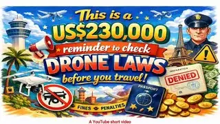 Это напоминание стоимостью 230 000 долларов США о необходимости проверять законы, касающиеся дрон...