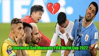 😭FIFA World Cup Crying Moments. Emotional and Sad Moments of Qatar FIFA World Cup 2022.Trp Football