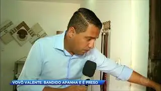 Bandido apanha de idoso e é preso