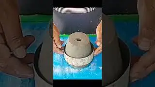 small cement flower pot | #dkcrafting775