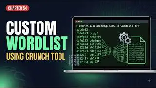 Crunch Tutorial: Generate Wordlists with Custom Patterns | Kali Linux Course Chapter 54 #kali #linux